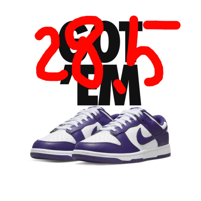 NIKE(ナイキ)のNike DUNK LOW purple  28.5 メンズの靴/シューズ(スニーカー)の商品写真