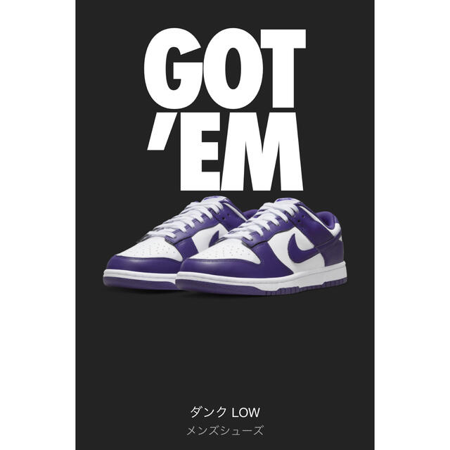 Nike dunk low "purple"  ナイキ ダンク 27.0cm