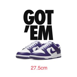 NIKE - Nike Dunk Low Retro Court Purple 27.5cmの通販 by ウサコ's ...