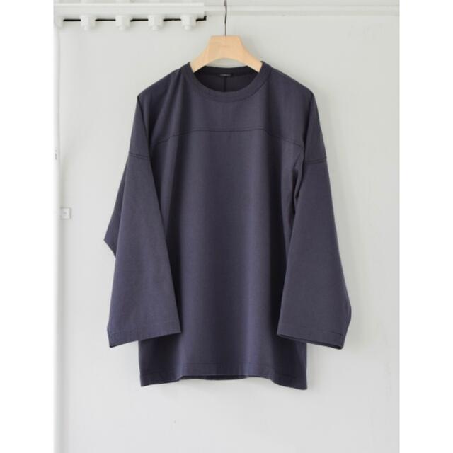 COMOLI コモリ　フットボールt FADE NAVY 2