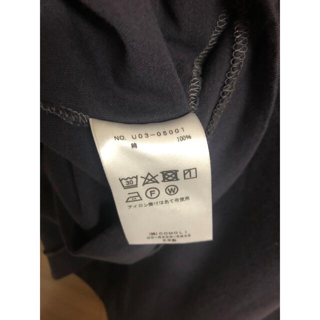 COMOLI(コモリ)のCOMOLI コモリ　フットボールt FADE NAVY 2 メンズのトップス(Tシャツ/カットソー(七分/長袖))の商品写真
