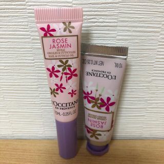 ロクシタン(L'OCCITANE)の【ゆっぴー様専用】ロクシタン　ジャスミンローズ　ネイルオイル&ハンドクリーム(ネイルケア)