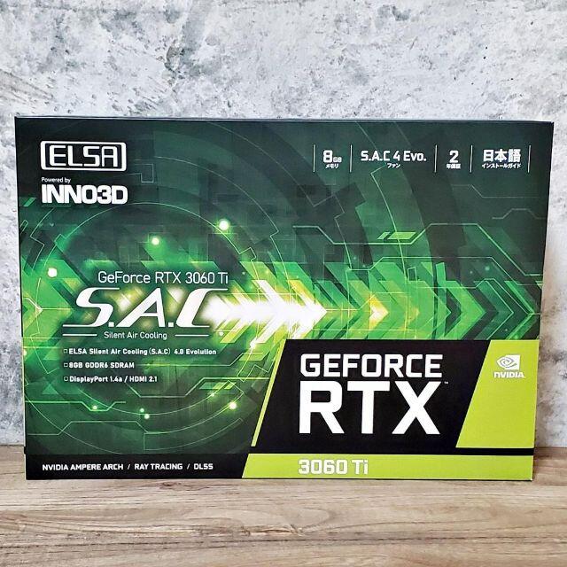 新品未使用 ELSA GeForce RTX 3060 Ti S.A.C LHRMemoryBus