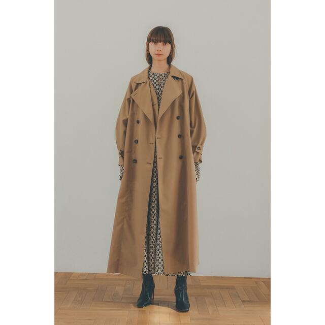 誠実 STUDIOUS - CLANEクラネ2WAY OVER TRENCH COATベージュ2松本恵奈