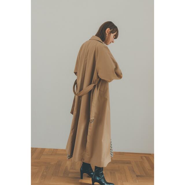 STUDIOUS(ステュディオス)のCLANEクラネ2WAY OVER TRENCH COATベージュ2松本恵奈完売 レディースのジャケット/アウター(トレンチコート)の商品写真