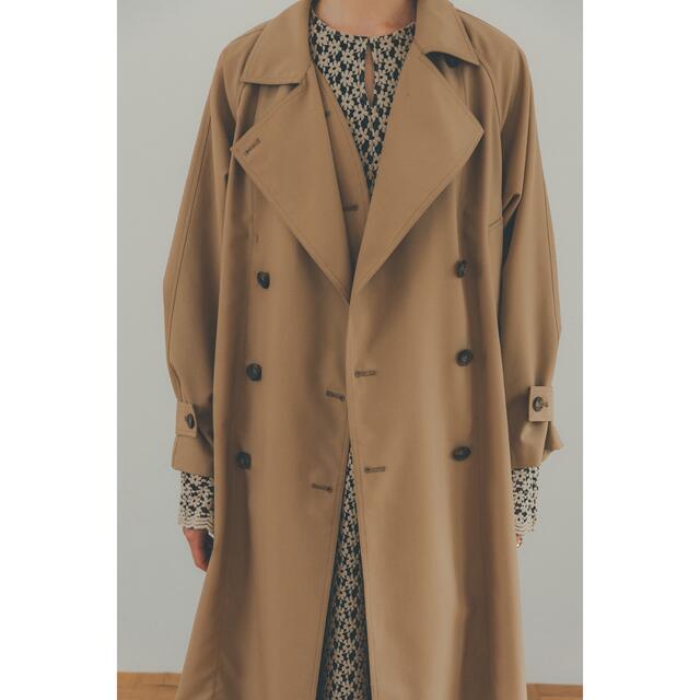 STUDIOUS(ステュディオス)のCLANEクラネ2WAY OVER TRENCH COATベージュ2松本恵奈完売 レディースのジャケット/アウター(トレンチコート)の商品写真