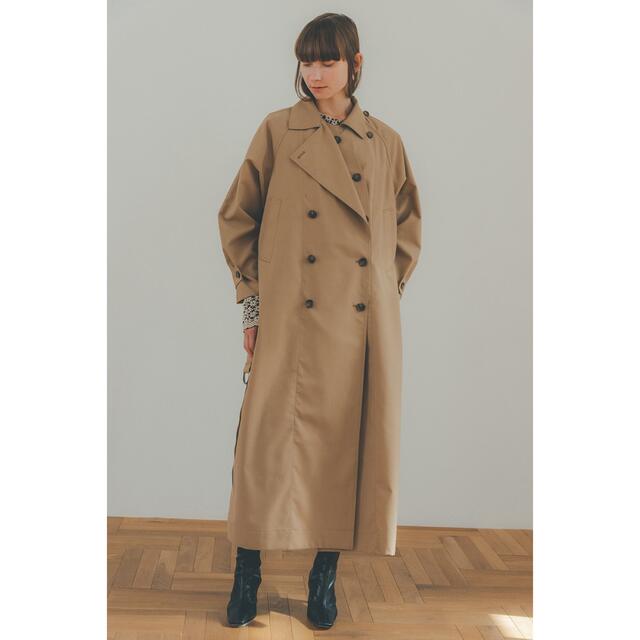 CLANEクラネ2WAY OVER TRENCH COATベージュ2松本恵奈完売 世界の www