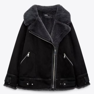 ZARA - ZARA フェイクファーダブル フェイスジャケット の通販 by ...