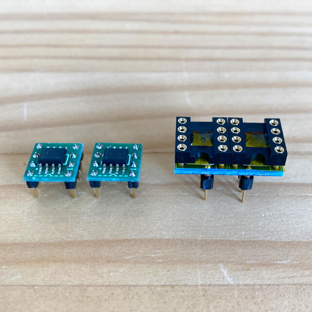 ③オペアンプ THS4631D & 発振対策回路有りソケット - オーディオ機器 ③オペアンプ THS4631D & 発振対策回路有りソケット - オーディオ機器