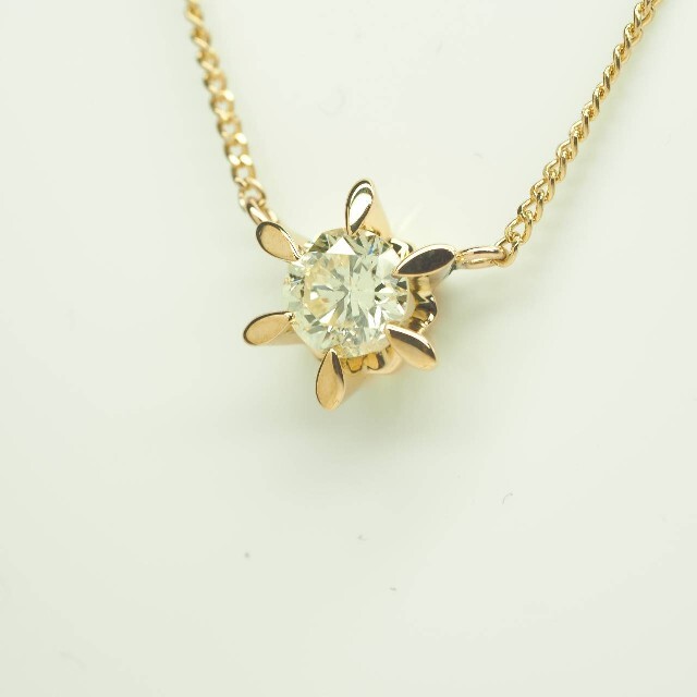 高評価格安 ●D0.46ct☆K18YG天然一粒ダイヤモンドネックレスの通販 by Ms&Mrs|ラクマ 人気新番