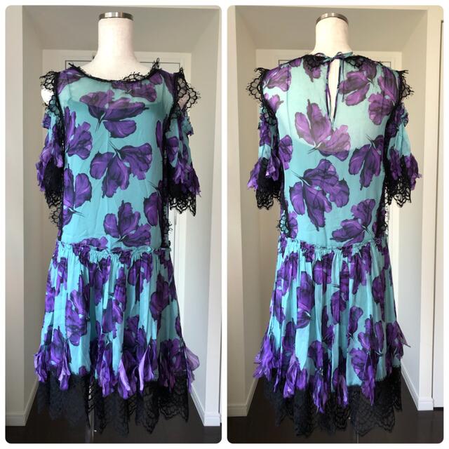 ワンピース【SALE】ALBERTA FERRETTI  オープンショルダー ワンピース