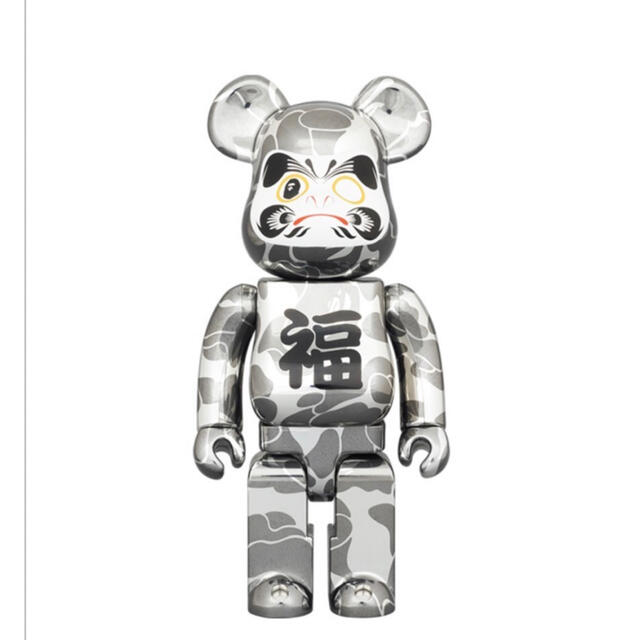 MEDICOM TOY(メディコムトイ)の【新品未使用】BE@RBRICK BAPE 招き猫&達磨 100%&400% ハンドメイドのおもちゃ(フィギュア)の商品写真