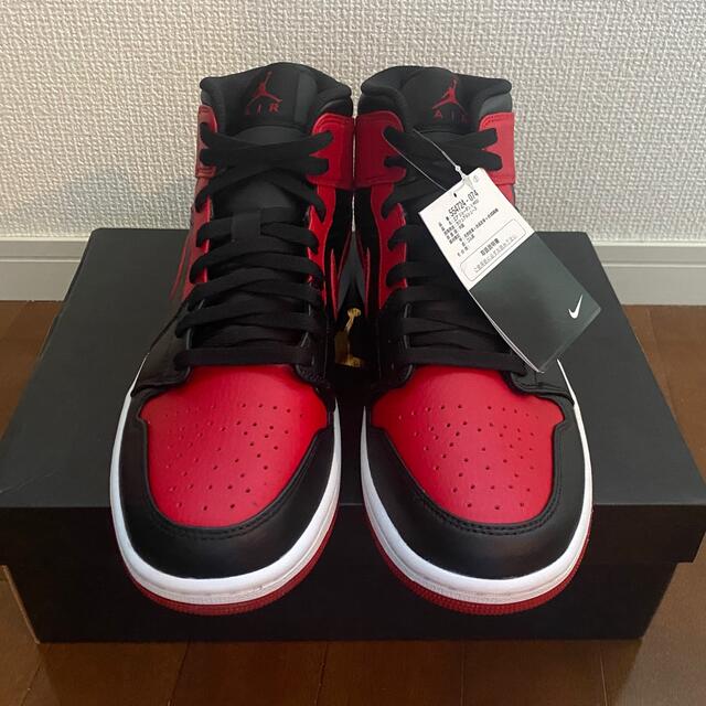 NIKE AIR JORDAN 1 MID BRED ジョーダン1メンズ