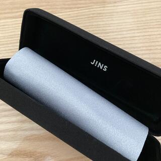 ジンズ(JINS)のJINSメガネケースとメガネ拭き　ブラック　未使用(サングラス/メガネ)