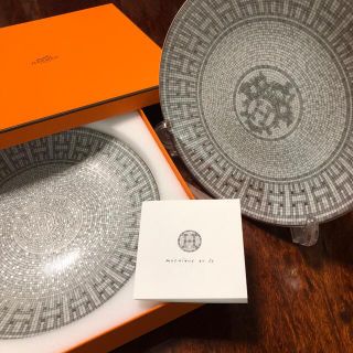 エルメス(Hermes)のエルメス　モザイク24   21cmデザートプレート2枚組新品未使用(食器)