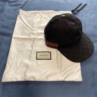 グッチ(Gucci)のGUCCI CAP グッチ キャップ　黒(キャップ)