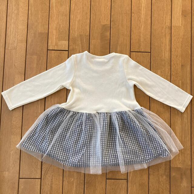 【未使用】90センチ　長袖　ワンピース　mariarjue キッズ/ベビー/マタニティのキッズ服女の子用(90cm~)(ワンピース)の商品写真