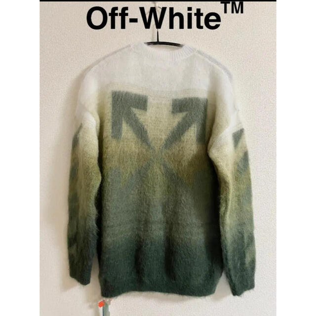 21AW【新品】OFF-WHITE オフホワイト モヘア ニットセーター S