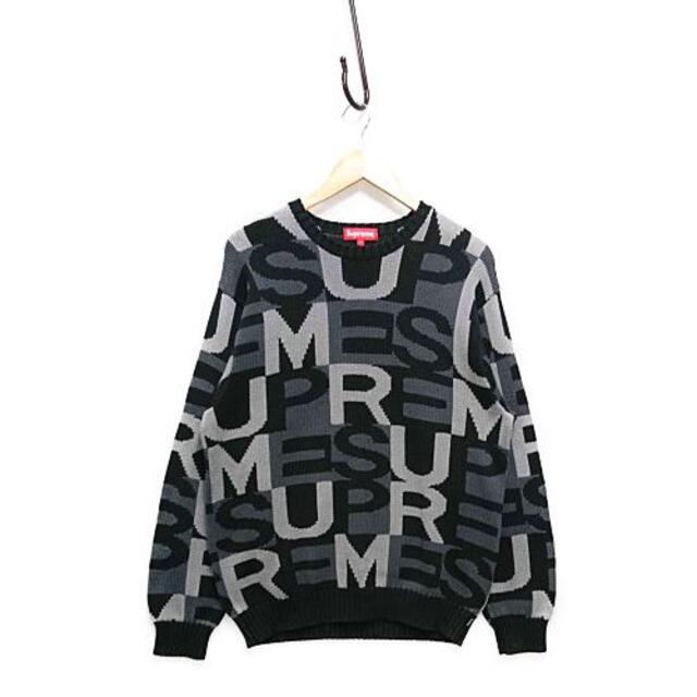 ニット/セーターシュプリーム Big Letters Sweater ロゴ ニットセーター