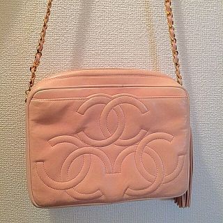 シャネル(CHANEL)の❣️処分sale❣️CHANEL トリプルココ ヴィンテージ バッグ ピンク(ショルダーバッグ)