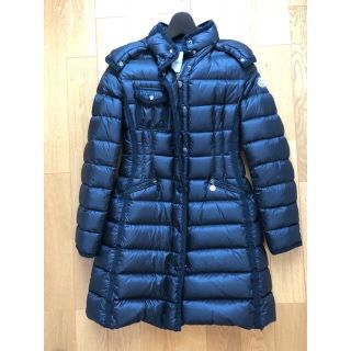 モンクレール(MONCLER)のモンクレール　エルミンヌ　ロングダウン　黒　0(ダウンコート)