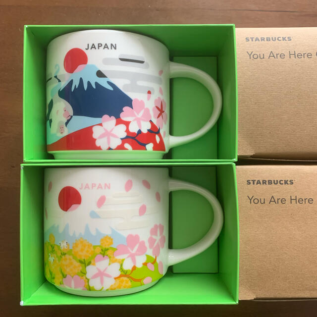 Starbucks Coffee(スターバックスコーヒー)の２個セット❤︎スタバマグカップ❤︎富士山 インテリア/住まい/日用品のキッチン/食器(グラス/カップ)の商品写真