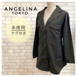 【タグ付き未使用】ANGELINA レディース チェスターコート M 黒(チェスターコート)