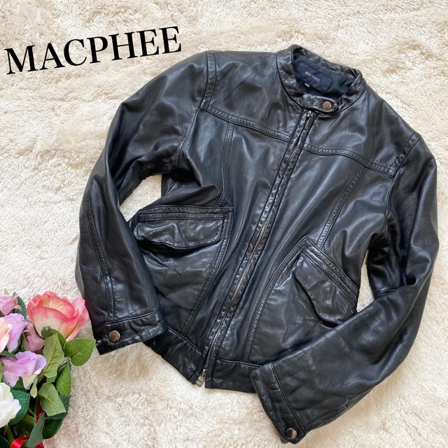 安価 トゥモローランド マカフィー ラムレザー ライダースジャケット