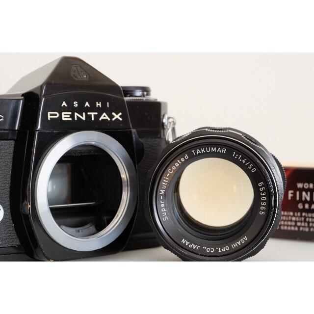 Pentax SP黒 + 中望遠レンズ  美品
