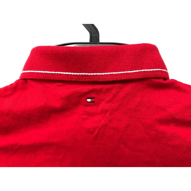 TOMMY HILFIGER(トミーヒルフィガー)のTOMMY HILFIGER トミーヒルフィガー　長袖　赤　ポロシャツ　90 キッズ/ベビー/マタニティのキッズ服男の子用(90cm~)(Tシャツ/カットソー)の商品写真