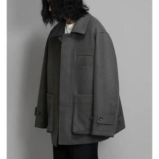 stein 21AW Oversized Melton Lean Jacket(ブルゾン)