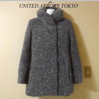 ユナイテッドアローズ(UNITED ARROWS)のUNITED ARROWS TOKYOユナイテッド♡モコモコ中綿ツイードコート(ロングコート)