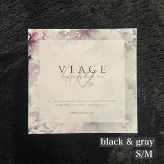viage ナイトブラ　ブラック&グレー(ブラ)