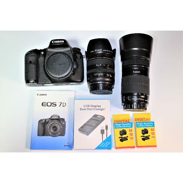Canon - Canon EOS 7D　ダブルズームレンズ　シャッター31747回　中古