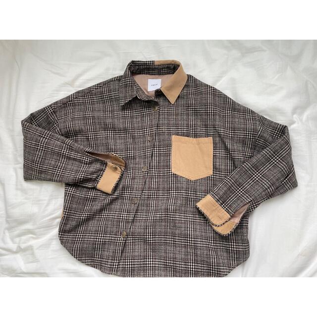 シャツ/ブラウス(長袖/七分)AMERI チェックシャツジャケット