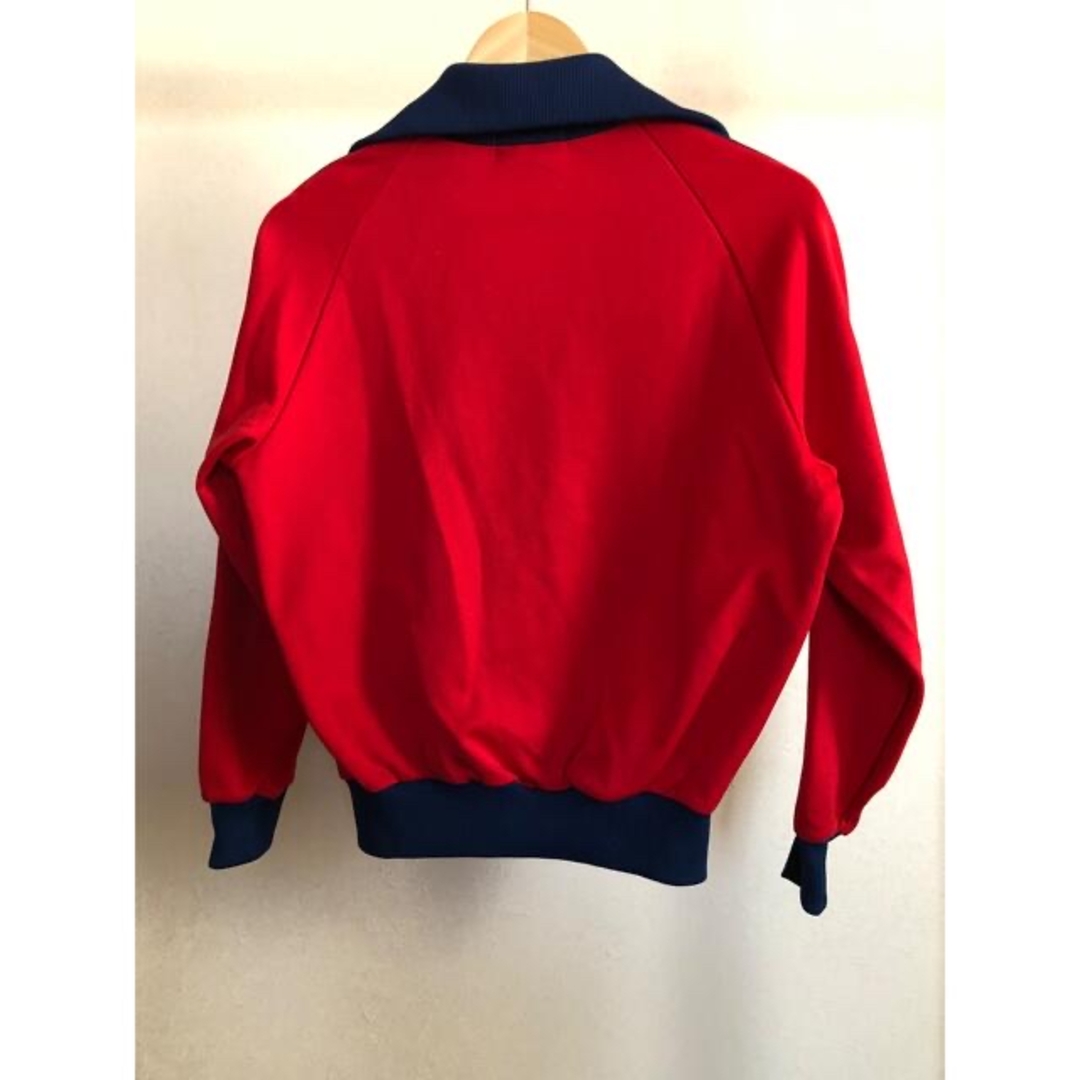 adidas - 古着 アディダス 80s デサント製 vintage ジャージ赤 adidas - 古着 アディダス 80s デサント製 vintage ジャージ赤