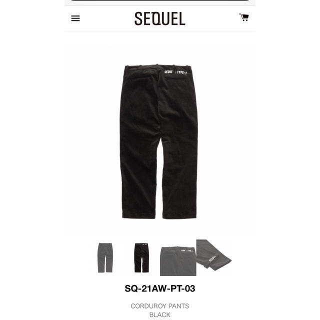 SEQUEL シークエル TYPE-F パンツ fragment design-