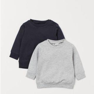 エイチアンドエム(H&M)のh&m コットンスウェット 2セット(トレーナー)