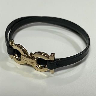 フェラガモ(Ferragamo)の未使用保管品 Ferragamo フェラガモ ガンチーニ レザー ブレスレット(ブレスレット/バングル)