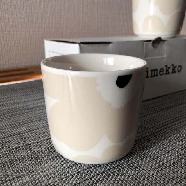 marimekko(マリメッコ)のマリメッコ マグカップ ラテマグ ウニッコ ベージュ×ダークグリーン　250ml インテリア/住まい/日用品のキッチン/食器(食器)の商品写真