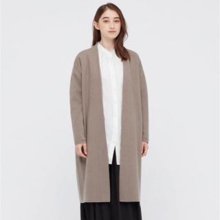 ユニクロ(UNIQLO)のゆりあ様　UNIQLO スフレヤーンニットコート　XS(カーディガン)