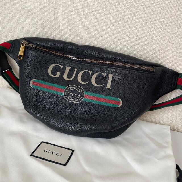 Gucci(グッチ)のGUCCIグッチ★ヴィンテージロゴウエストバッグ★ ボディバッグ メンズのバッグ(ボディーバッグ)の商品写真