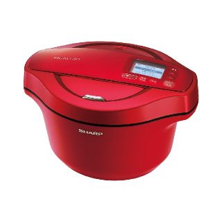 シャープ(SHARP)のヘルシオ ホットクック レッド系 2.4L KH-HW24F-R新品未開封送料込(調理機器)