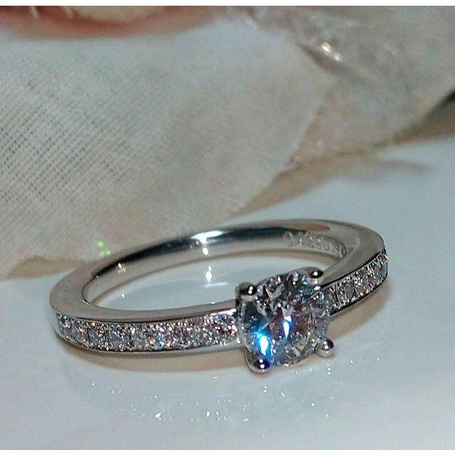 0.429ct/Eｶﾗｰ✨IF✨EX  完璧なDIAMOND♥pt950ﾘﾝｸﾞ レディースのアクセサリー(リング(指輪))の商品写真