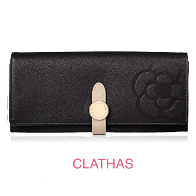 クレイサス CLATHAS フラップ長財布 ブラン ブラックファッション小物