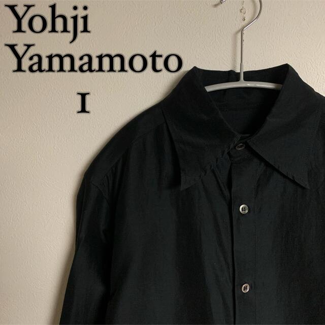 【美品】yohji yamamoto ヨウジヤマモト　シャツ　黒　シルク