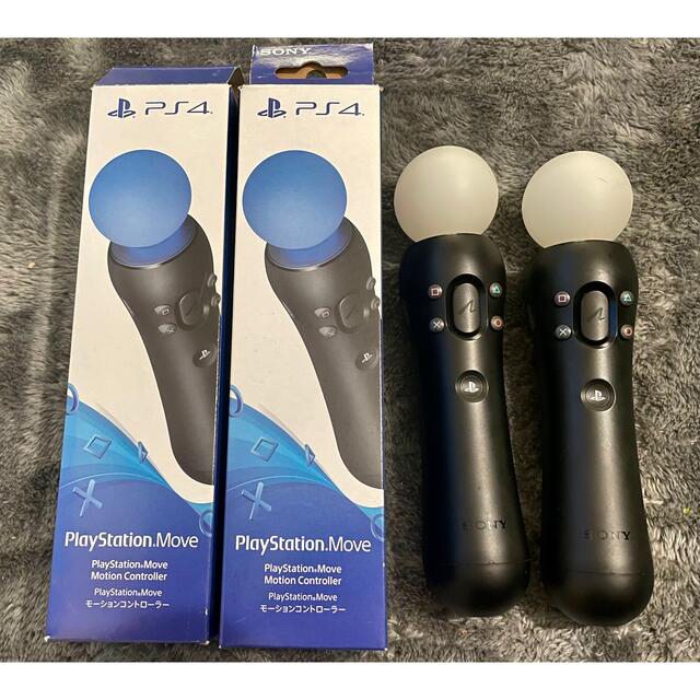 PlayStation VR(プレイステーションヴィーアール)のPSVR本体 & PS move2本 & Camera & ソフト2本セット エンタメ/ホビーのゲームソフト/ゲーム機本体(その他)の商品写真