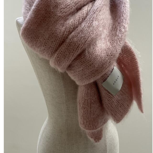 argue MOHAIR WOOL BIG STOLE POWDER PINK