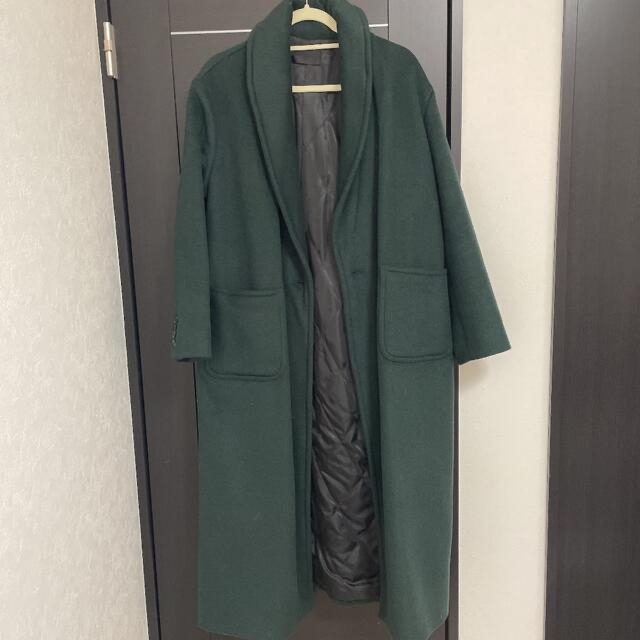 MURUA(ムルーア)のMURUA ロングコート　グリーン レディースのジャケット/アウター(ロングコート)の商品写真