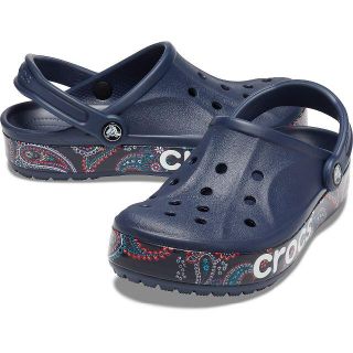 クロックス(crocs)の25cm クロックス バヤバンド バンダナ プリンテッド クロッグ ネイビー(サンダル)